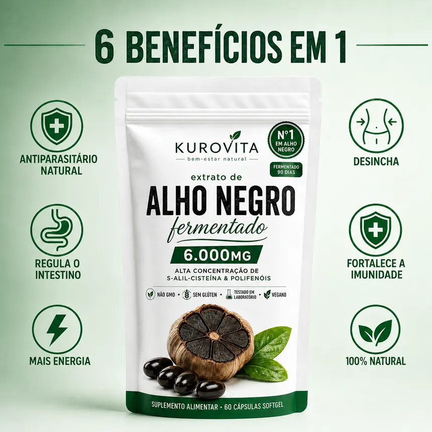 Embalagem Alho Negro Kurovita